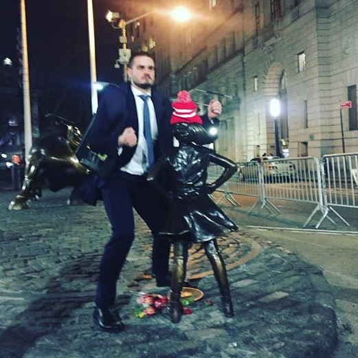 Fearless Girl Jokes on Social Media